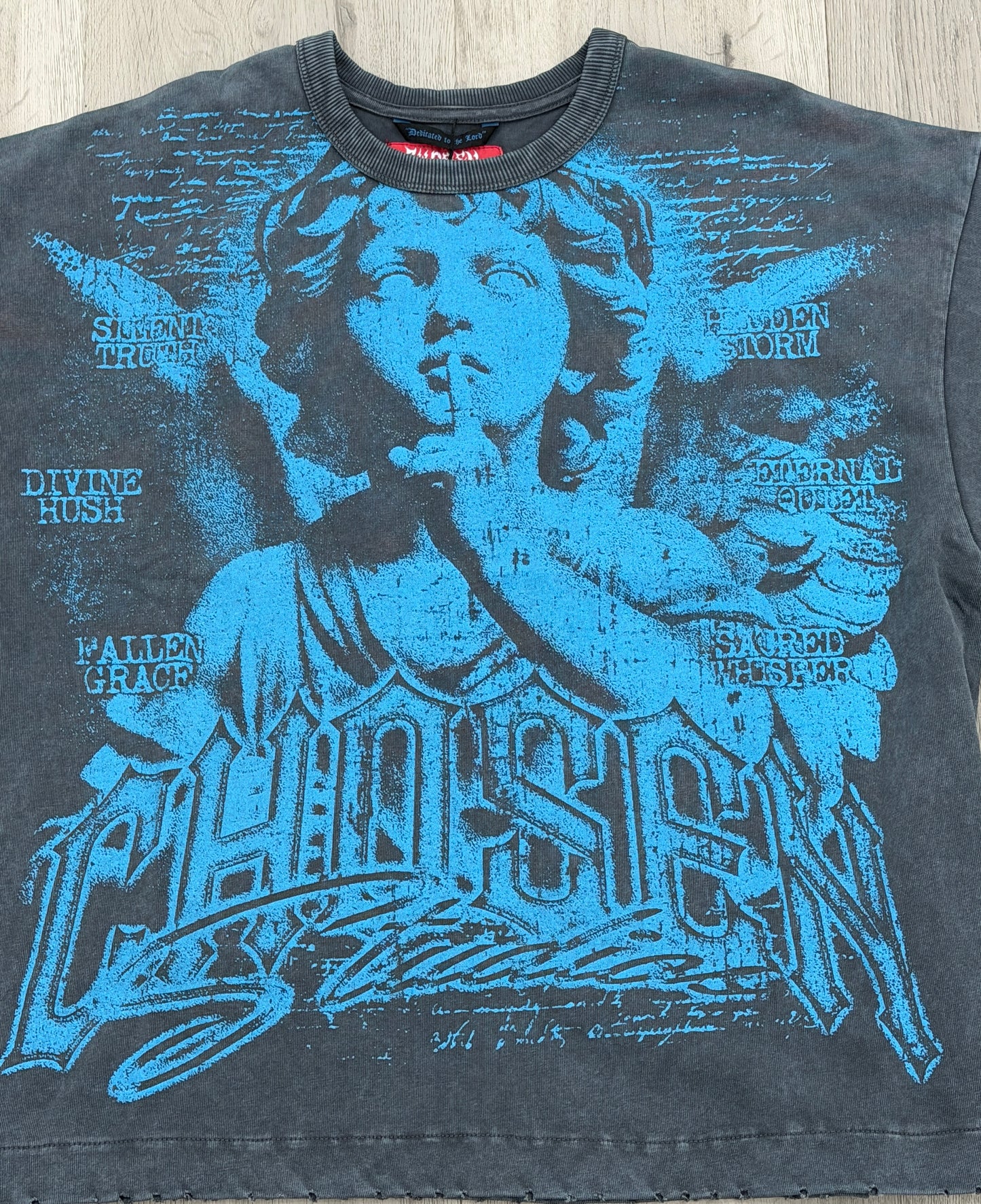 Chosen Silent Strength Vintage Wash Graphic Boxy T-Shirt