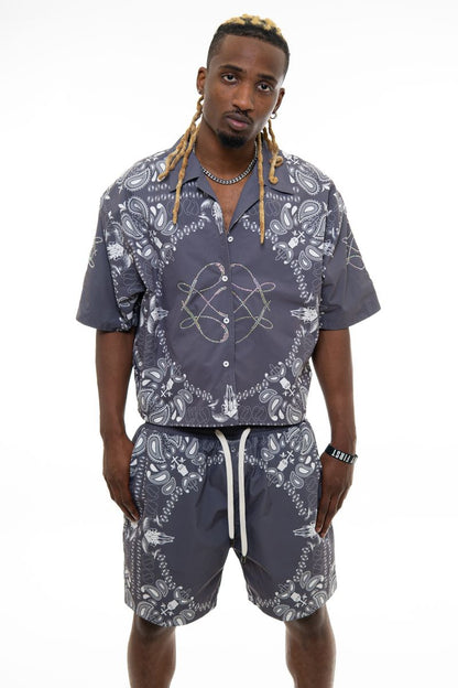 Vie Riche Reversible Paisley Set U