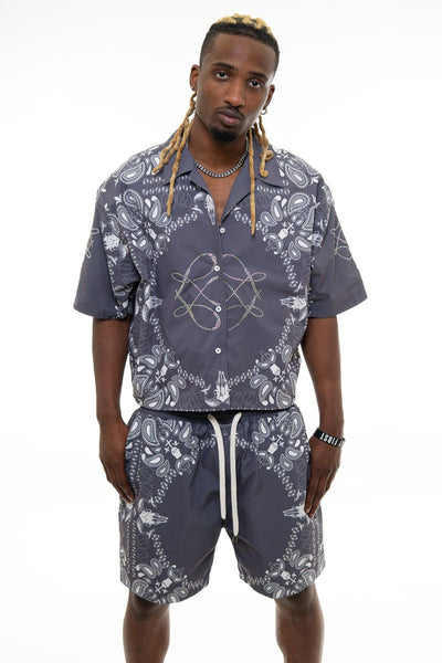 Vie Riche Reversible Paisley Set U