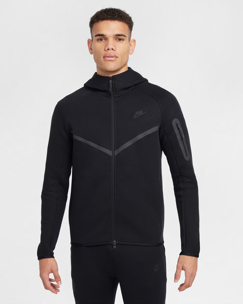 Nike Men's Tech Fleece Zip Hoodie & Pants Set (Black)
