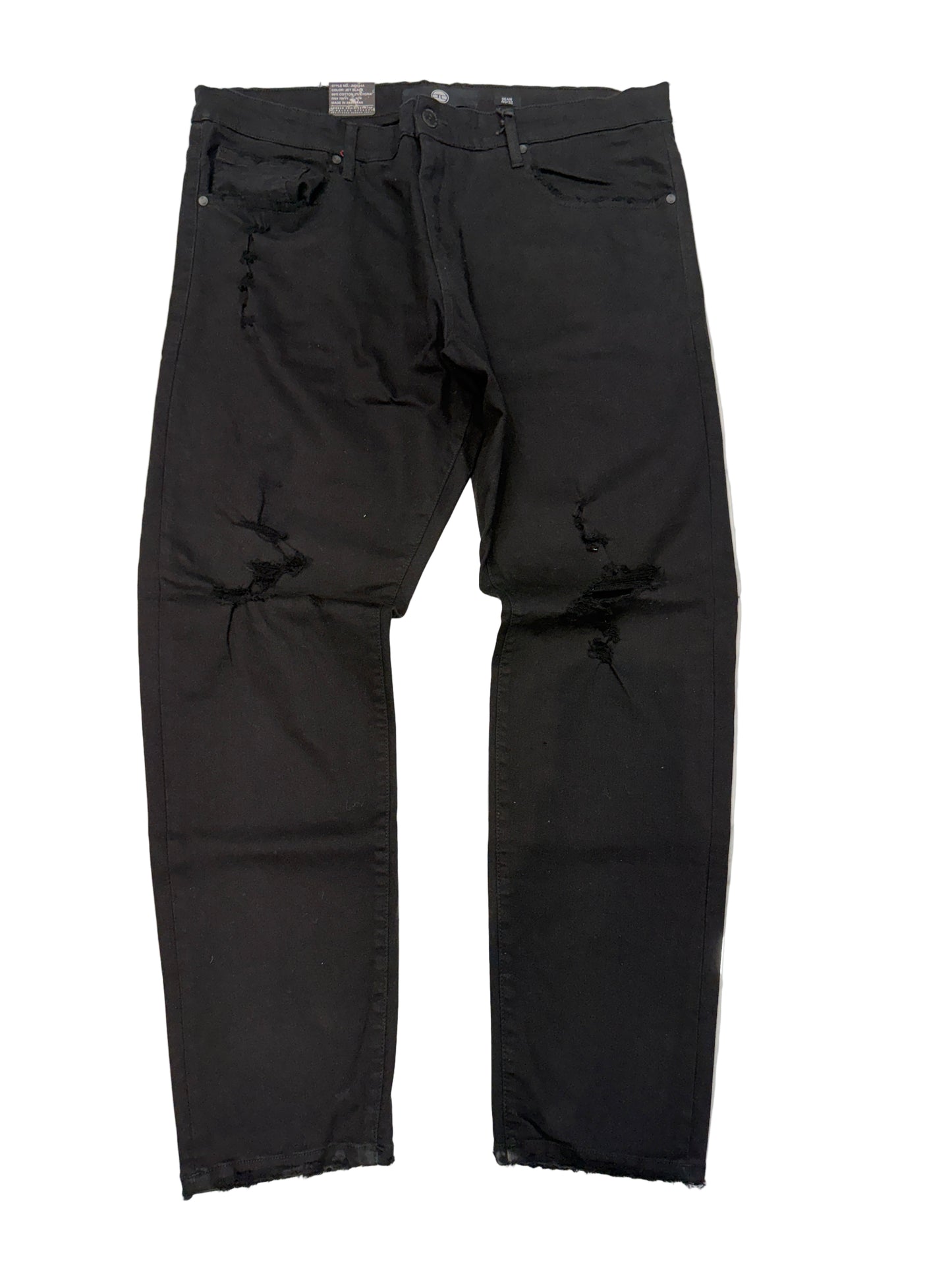 Jordan Craig Sean Fit Slim Fit Tapered Jet Black Jeans U