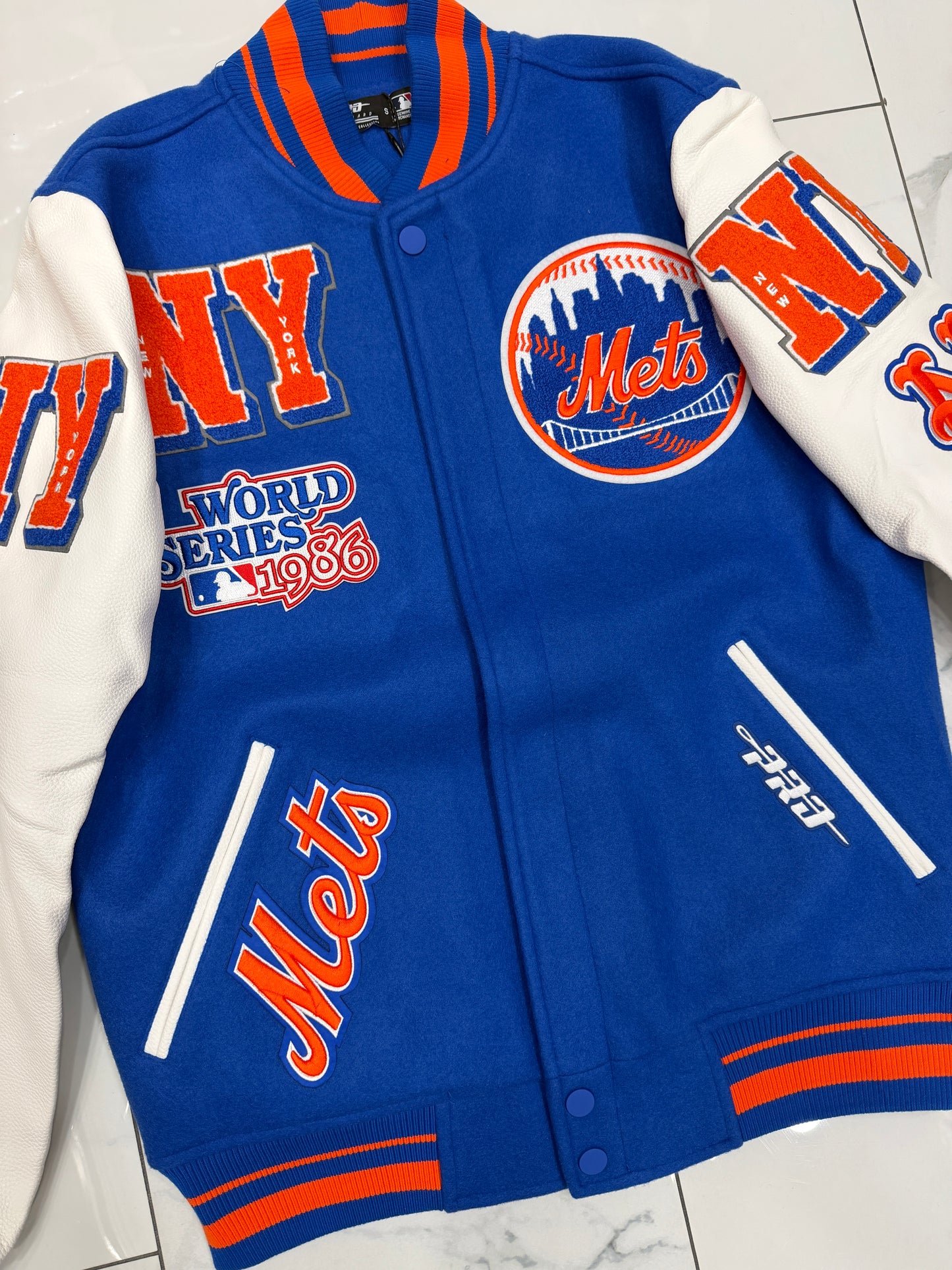 Pro Standard New York Mets Varsity Mash Up Jacket