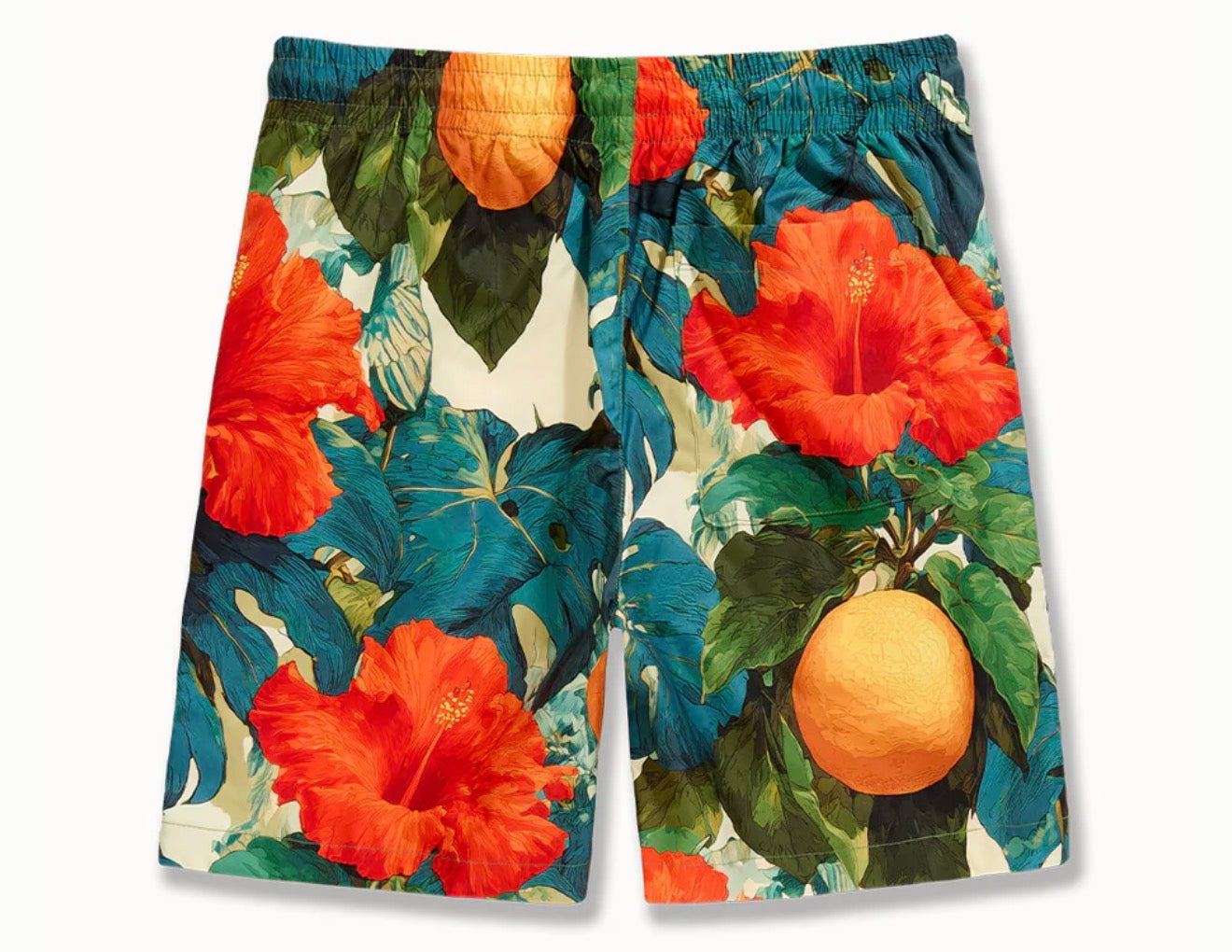 Jordan Craig x See You In Paradise Graphic Paradise Palms Nylon Shorts (Tropical)