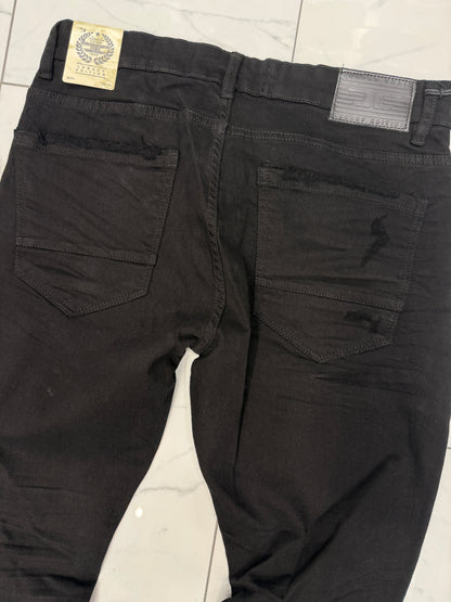 Jordan Craig Sean Fit Slim Fit Tapered Jet Black Jeans U