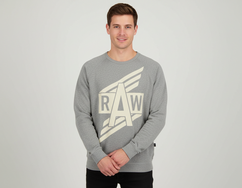 G-Star Raw Graphic Print Crewneck Sweater
