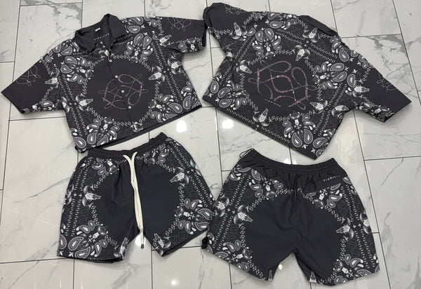 Vie Riche Reversible Paisley Set U