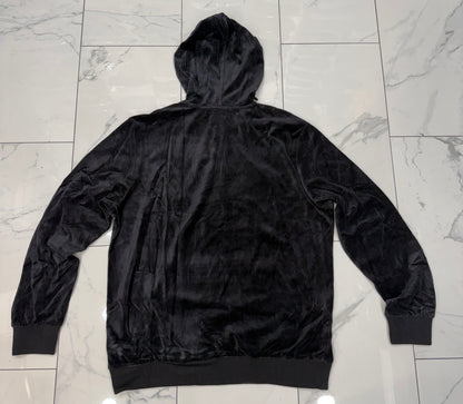 Half Zip Velour Fila Hoody (Black) U