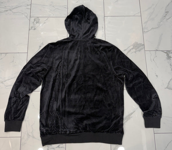 Half Zip Velour Fila Hoody (Black) U