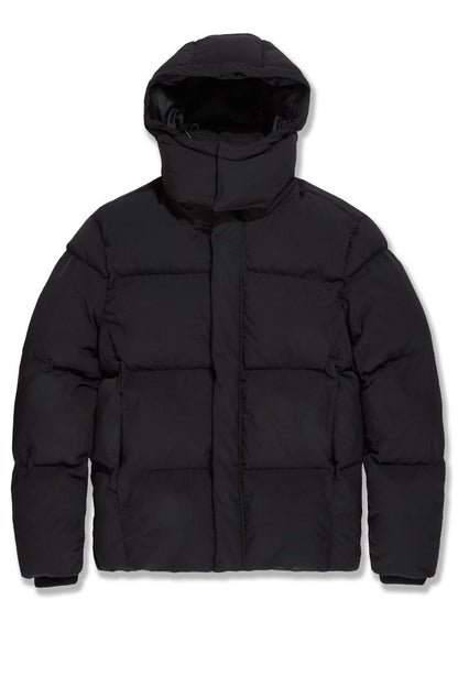 Jordan Craig Jackson Height Black Puffer Jacket with Removable Hood