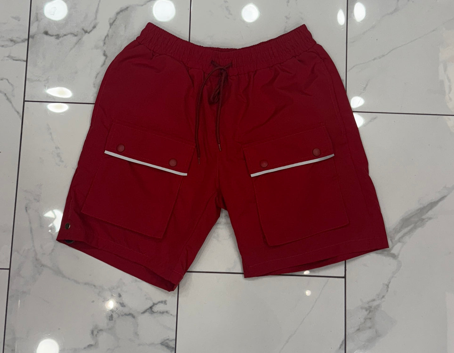 Hudson WindBreaker Nylon 6 Inch Shorts (Red) U