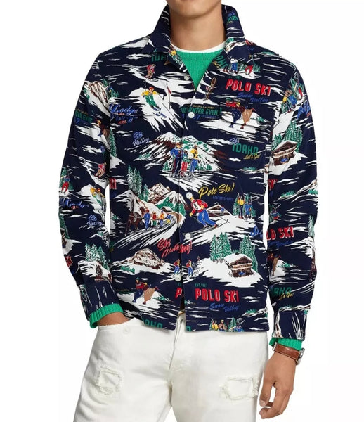 Polo Ralph Lauren Ski Print Classic Fit Corduroy Button Down Shirt