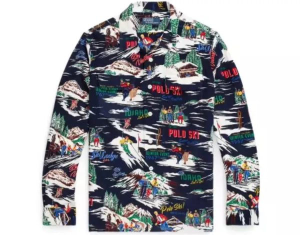 Polo Ralph Lauren Ski Print Classic Fit Corduroy Button Down Shirt