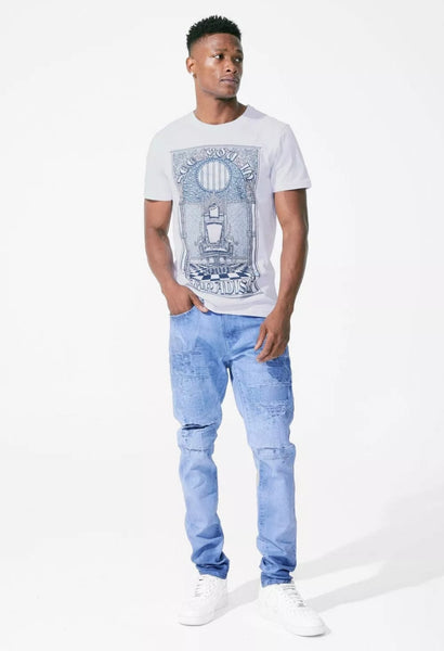 Jordan Craig Sean Fit Slim Tapered Princeton Denim Jeans