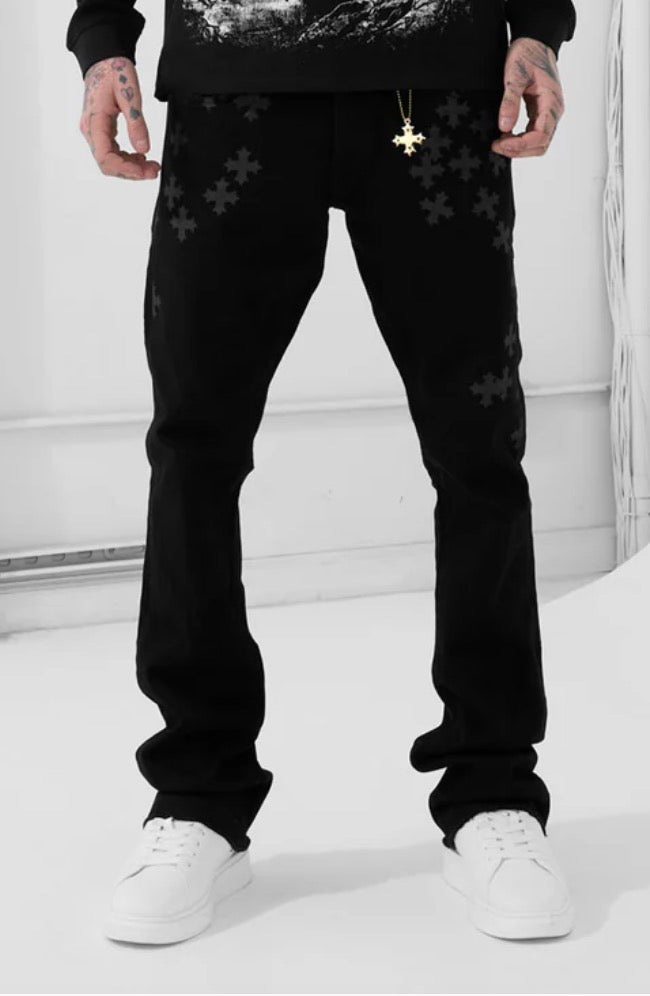 Jordan Craig x See You in Paradise Skinny Stacked Jeans (Black)