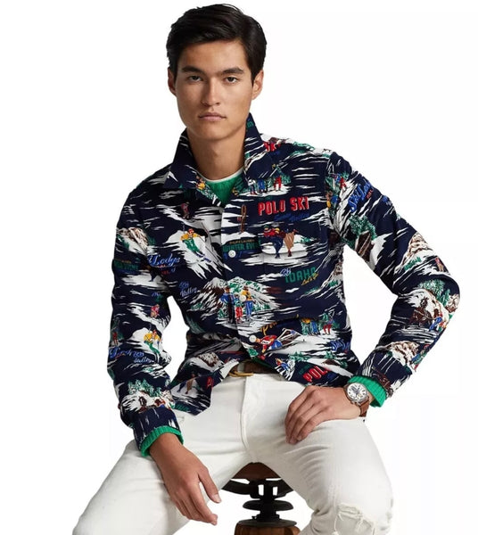 Polo Ralph Lauren Ski Print Classic Fit Corduroy Button Down Shirt