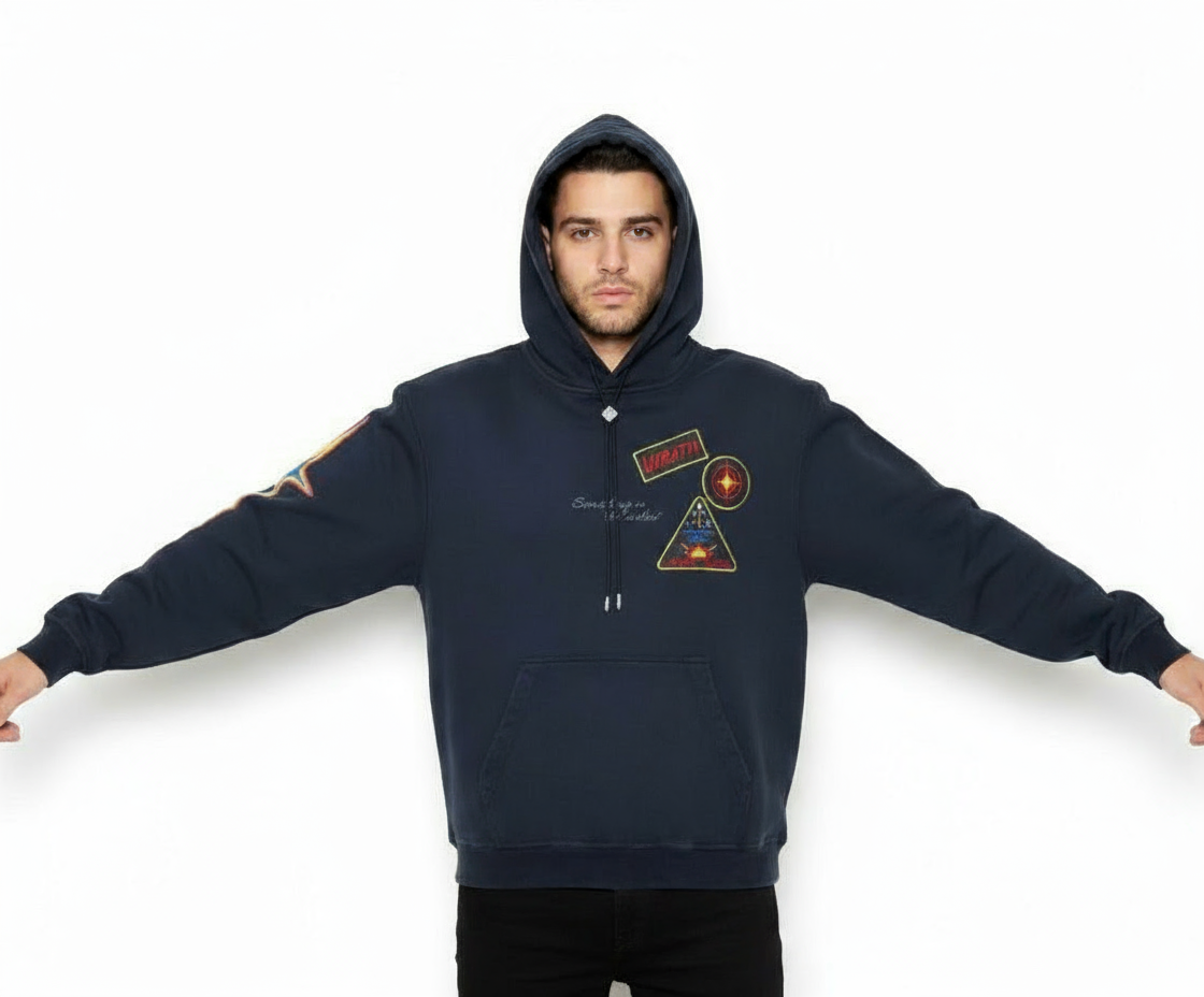 Wrathboy Away Team Heavyweight Hoodie (Black) U