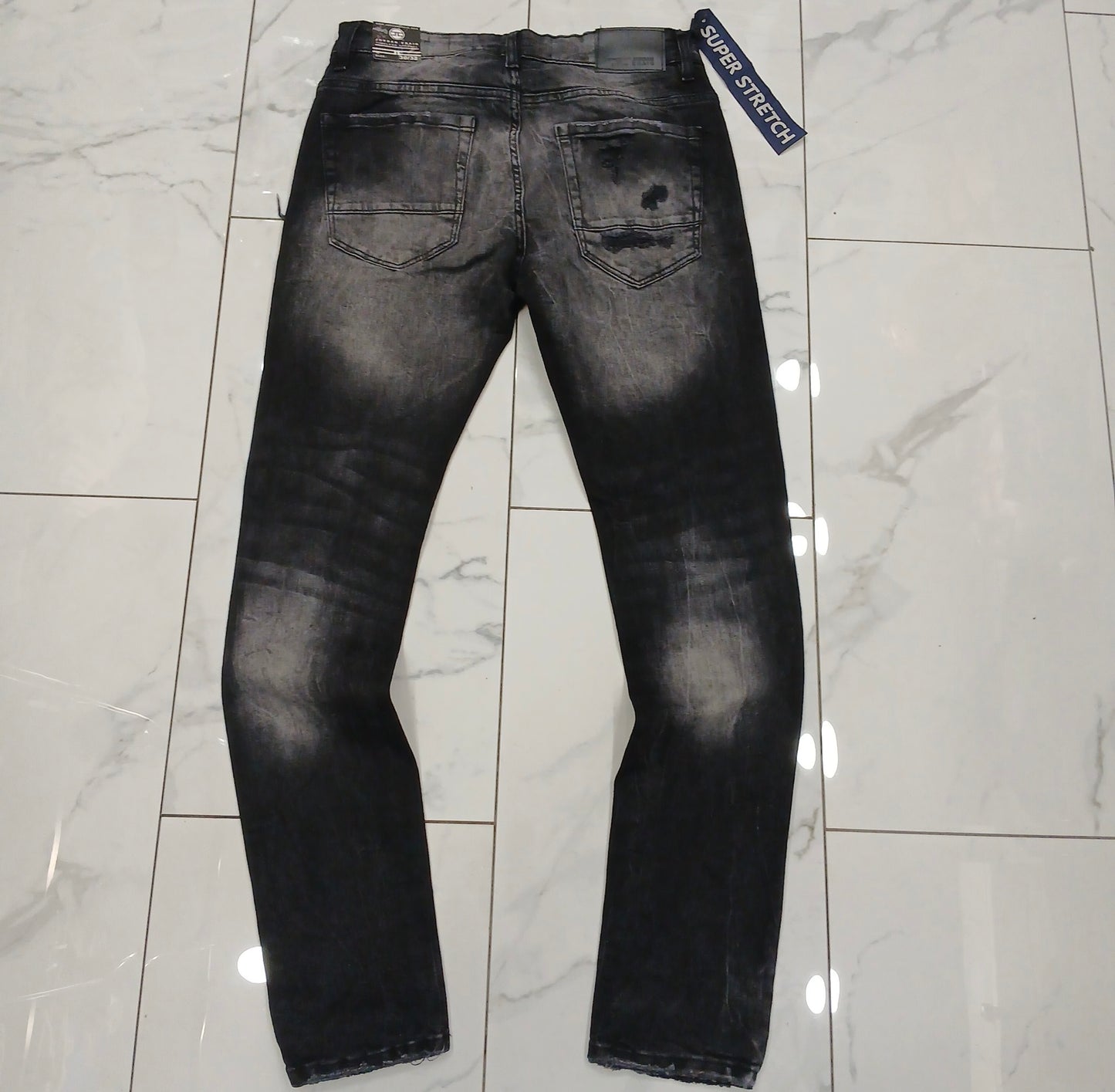 Jordan Craig Sean Slim Taper Fit Elmhurst Denim Jeans (Black Shadow) U