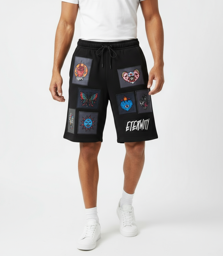 Eternity Heart & Soul Black Shorts U