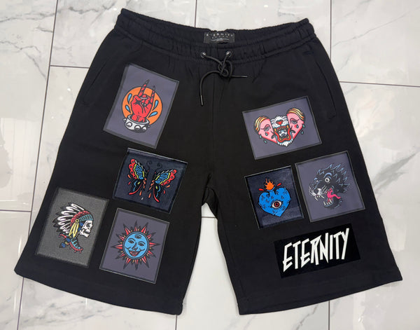 Eternity Heart & Soul Black Shorts U