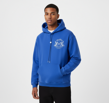 Wrathboy No Friends Heavyweight Hoodie (Royal Blue) U