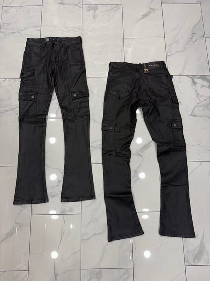 Waimea Stacked Waxed Cargo Jeans U