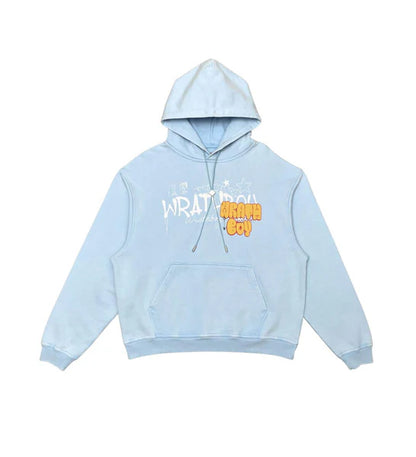 Wrathboy Inked Up Heavyweight Hoodie (Light Blue) U