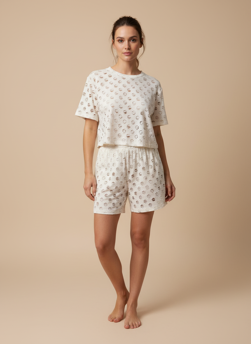 “Holes To Heaven” Sexy Short Set (Read Description) U