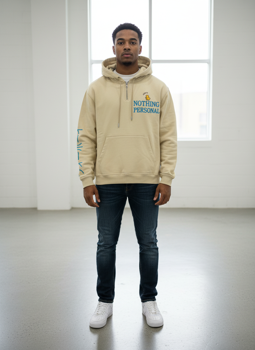 Wrathboy Nothing Personal Heavyweight Hoodie (Ceramic) U