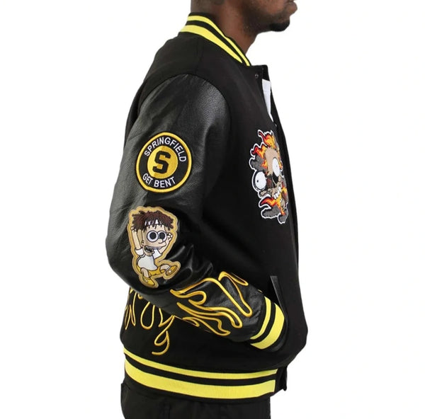 Maison des Rois x Hudson Bart Simpson Varsity Jacket