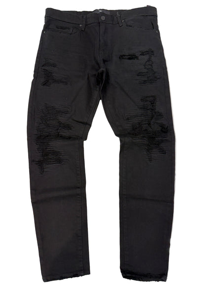 Jordan Craig Ross Fit Skinny Fit Jet Black Paradise Jeans U