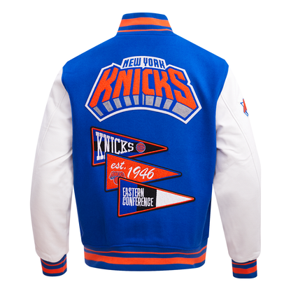 Pro Standard New York Knicks  Team Pennants Varsity Jacket (READ DESCRIPTION)