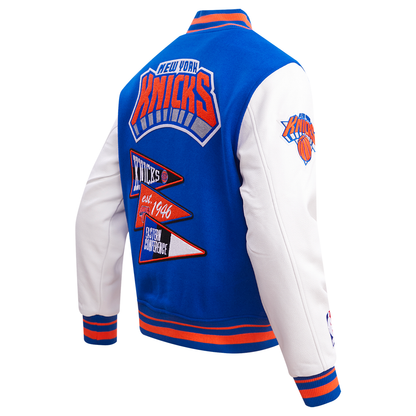 Pro Standard New York Knicks  Team Pennants Varsity Jacket (READ DESCRIPTION)