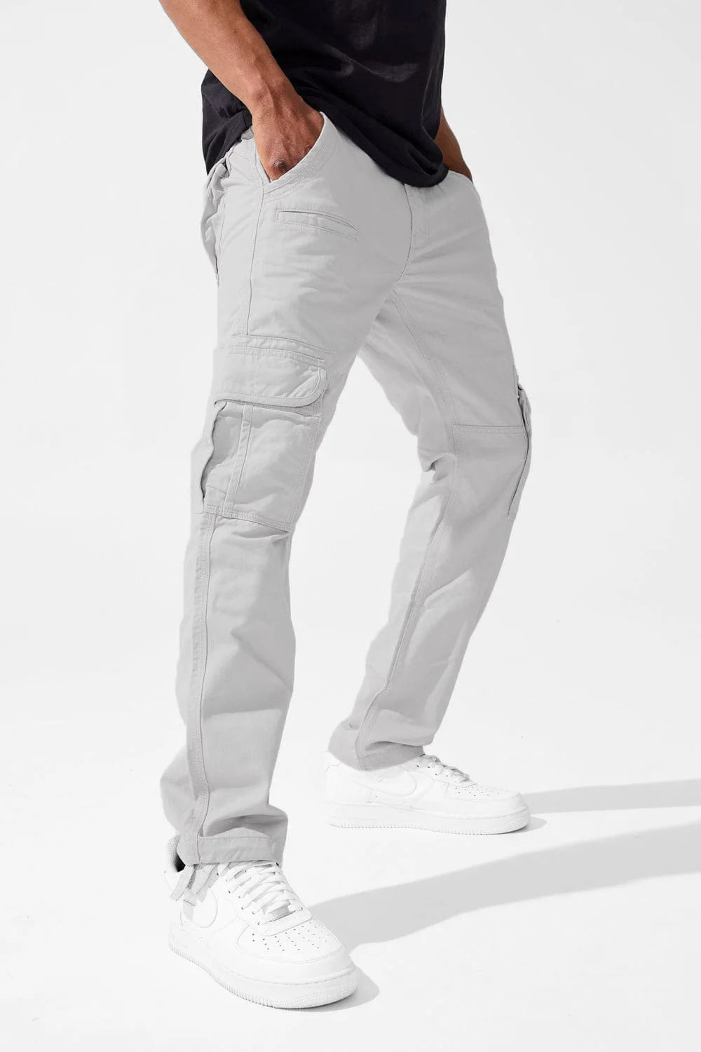 Jordan Craig Xavier Cargo Pants in Cement