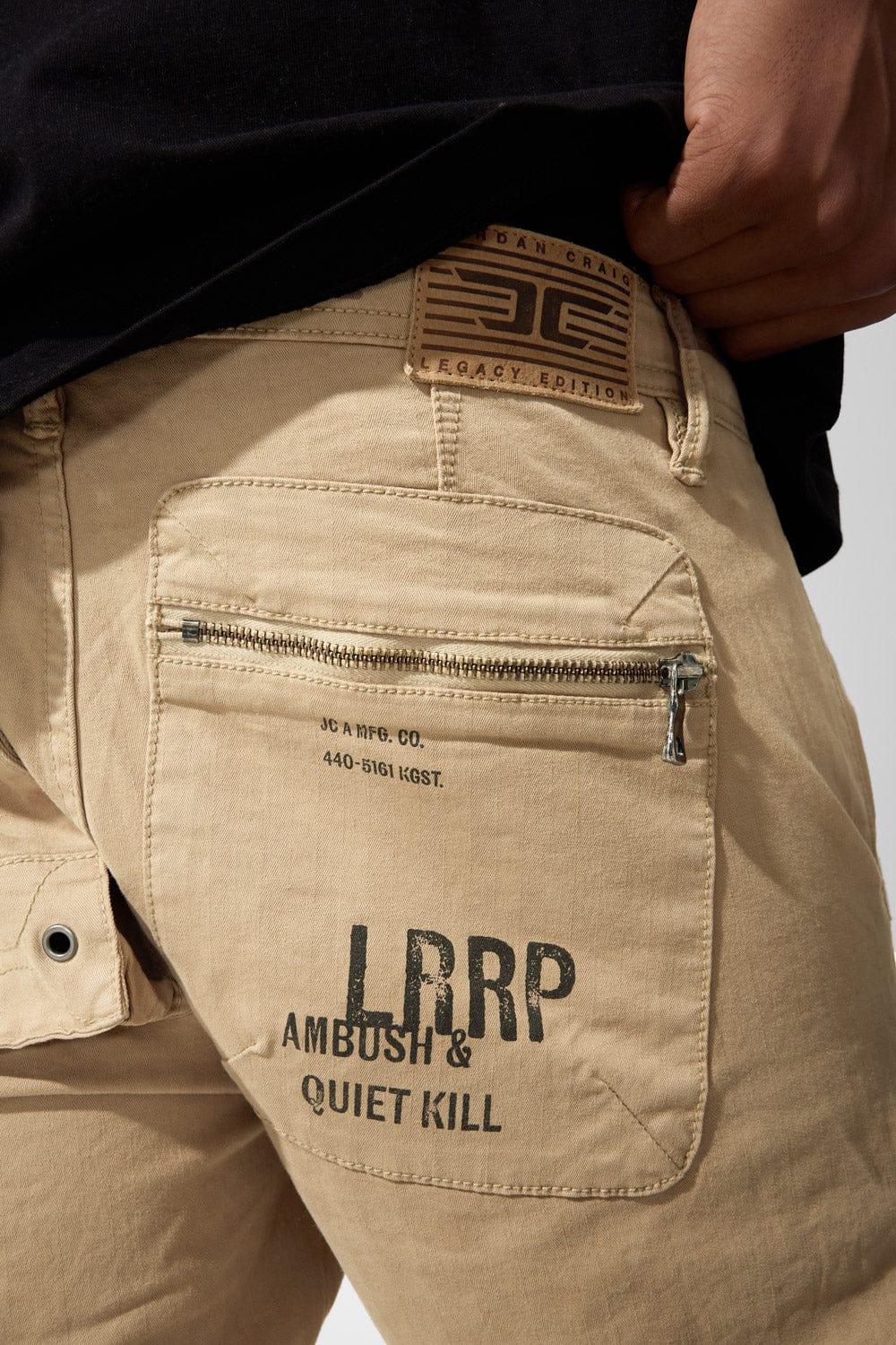 Jordan Craig Defcon Slim Tapered Fit Khaki Cargo Pants