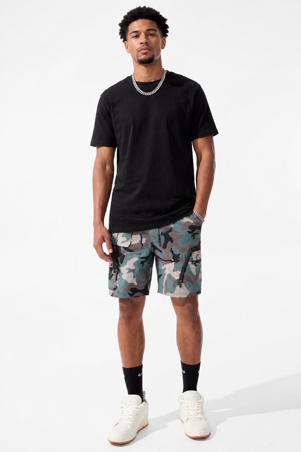 Jordan Craig Retro Altitude Cargo Nylon Shorts (Vintage Camo)