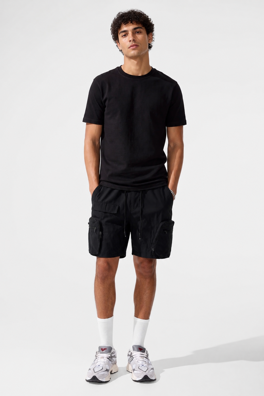 Jordan Craig Retro Altitude Cargo Nylon Shorts (Black)