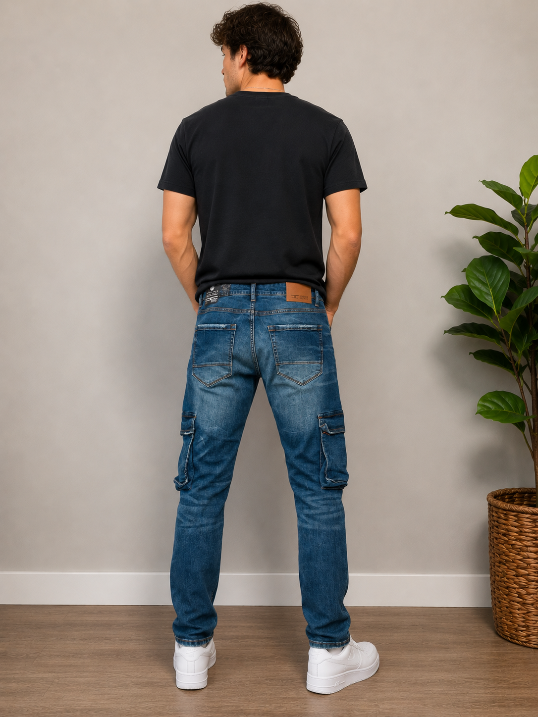 Jordan Craig Denim w/ Cargo Pockets Slim Taper Fit Jeans (Vintage Wash)