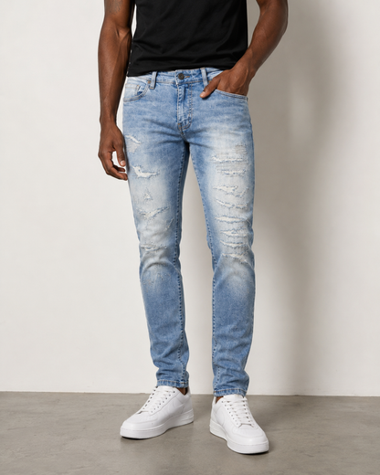 Jordan Craig Ross Fit Skinny Fit Jeans (Ice Blue)