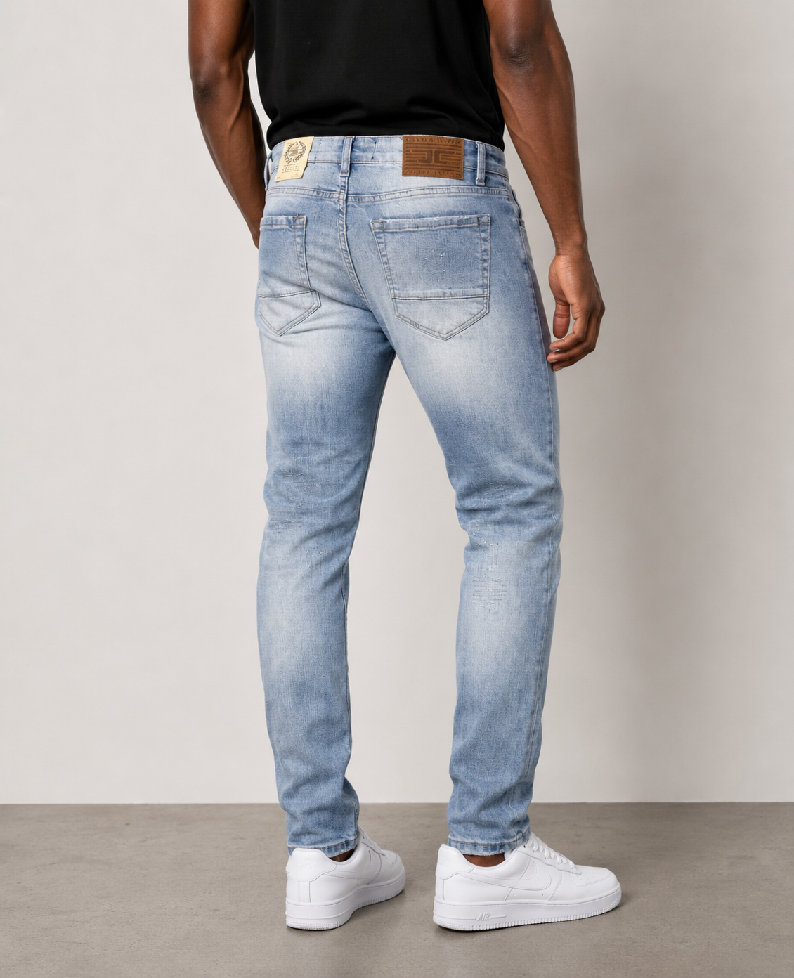 Jordan Craig Ross Fit Skinny Fit Jeans (Ice Blue)