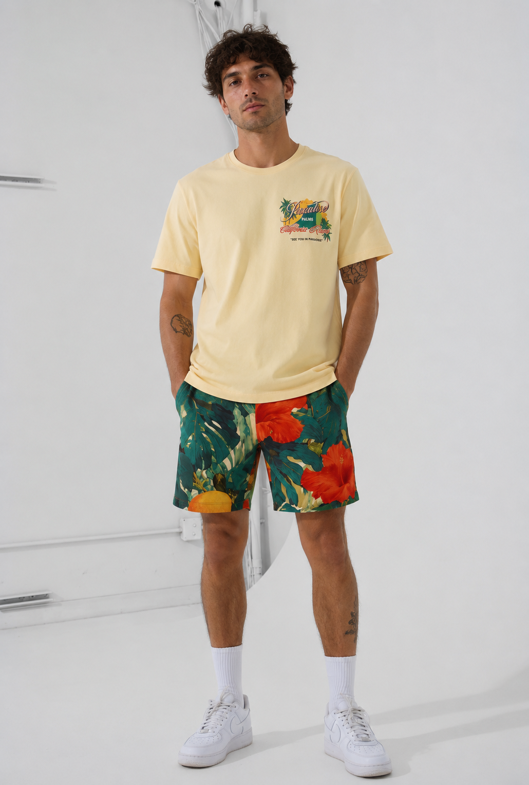 Jordan Craig x See You In Paradise Graphic Paradise Palms T-Shirt (Tropical)