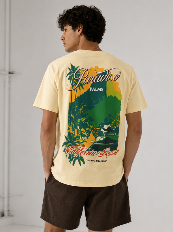 Jordan Craig x See You In Paradise Graphic Paradise Palms T-Shirt (Tropical)