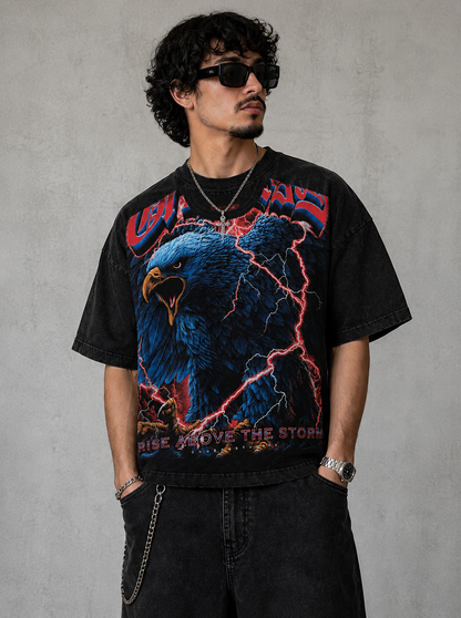 Chosen Rise Above The Storm Vintage Washed Boxy T-Shirt