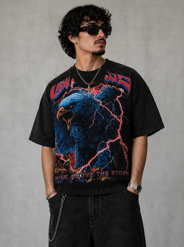 Chosen Rise Above The Storm Vintage Washed Boxy T-Shirt