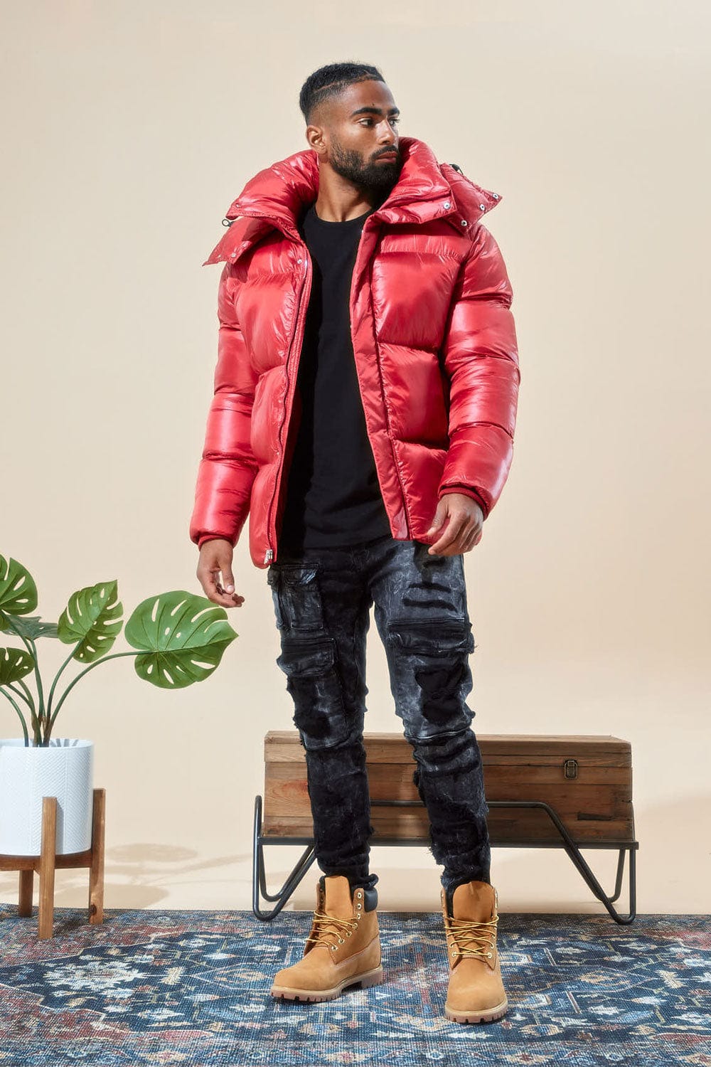 Jordan Craig Red Astoria Bubble Jacket