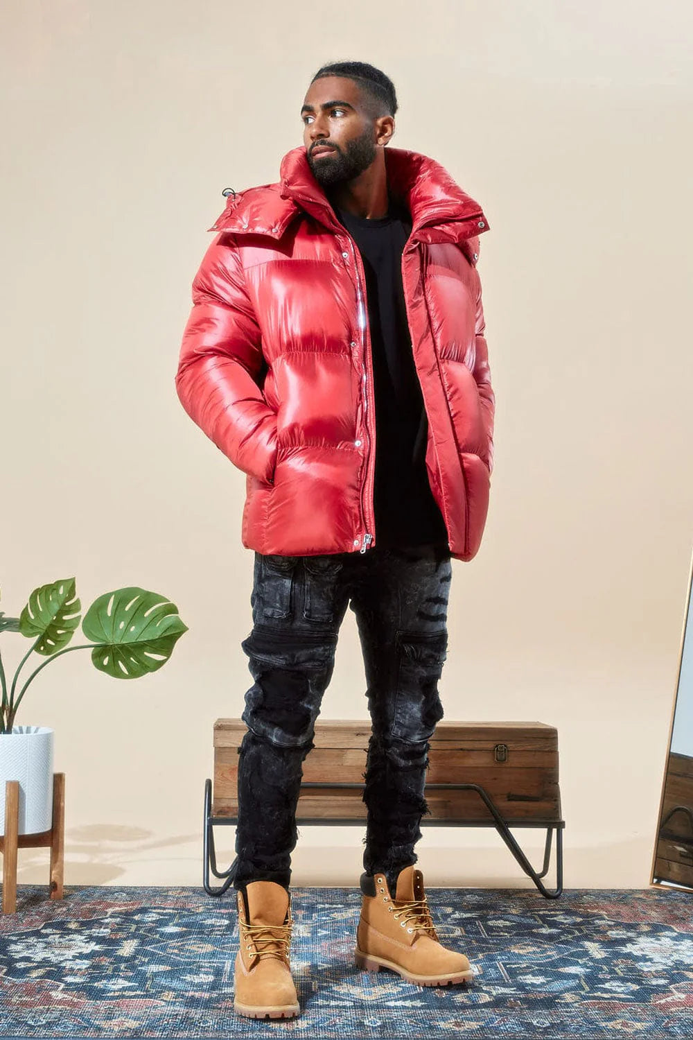 Jordan Craig Red Astoria Bubble Jacket U