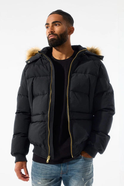Jordan Craig Black Cross Bay Bomber Jacket U