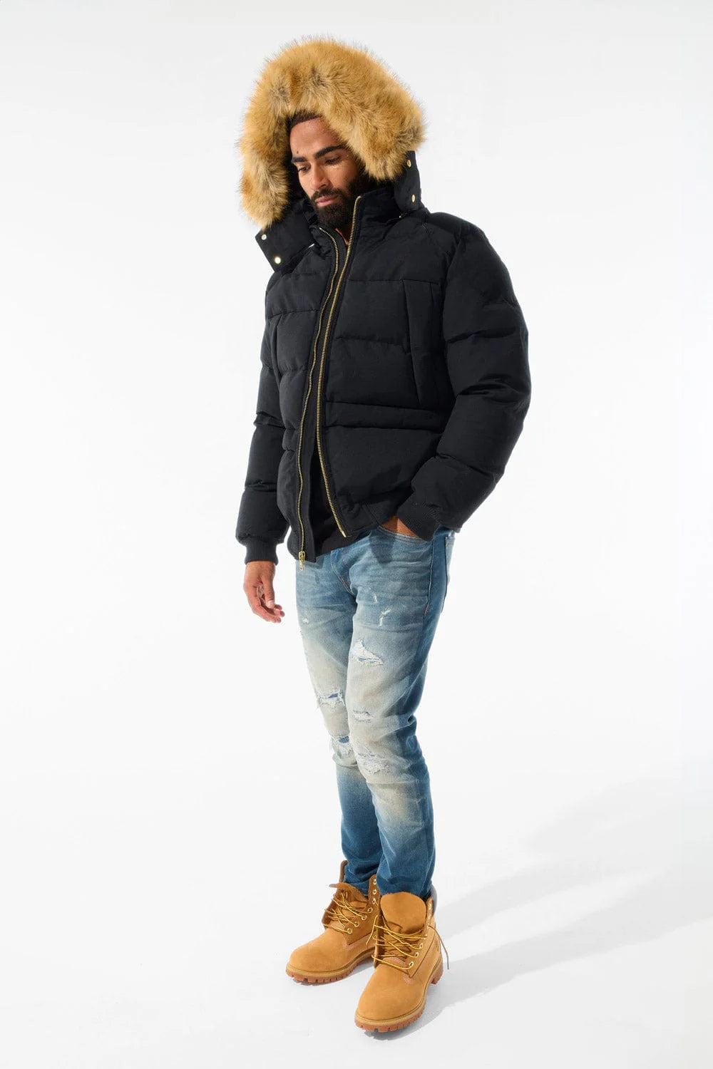 Jordan Craig Black Cross Bay Bomber Jacket U