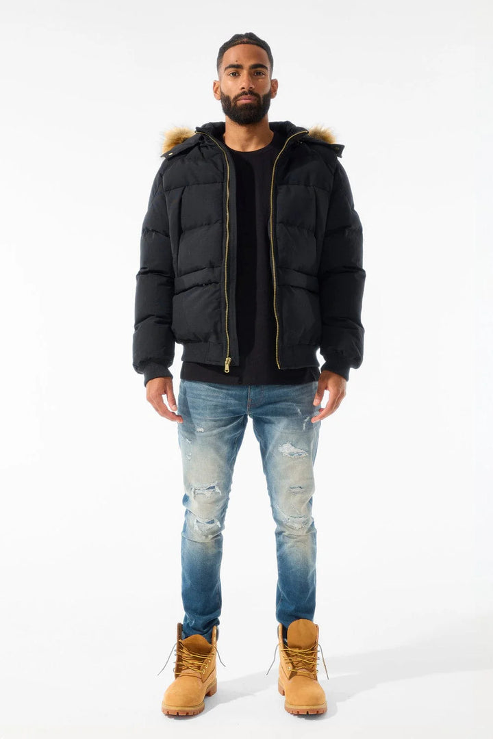 Jordan Craig Black Cross Bay Bomber Jacket U