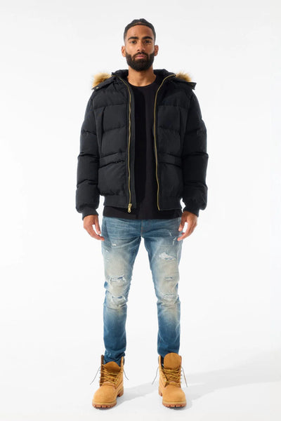 Jordan Craig Black Cross Bay Bomber Jacket