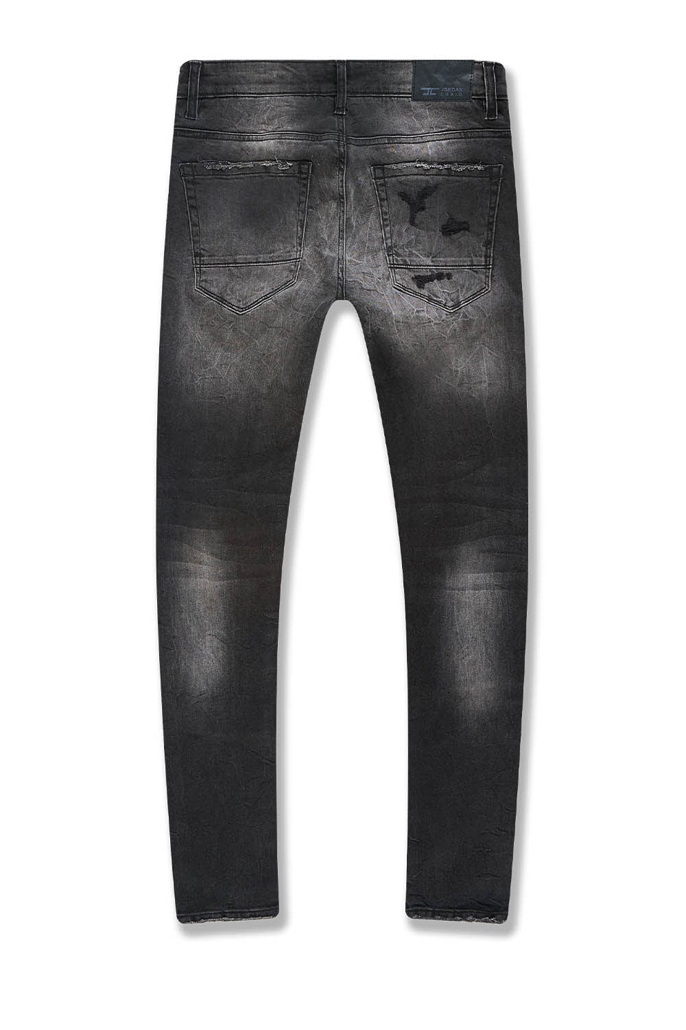 Jordan Craig Sean Slim Taper Fit Elmhurst Denim Jeans (Black Shadow) U